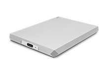 LaCie Mobile Drive 1TB - Moon Silver | USB-C | USB-A
