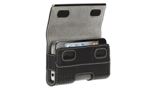 Elan Holster Metal for iPhone 4 - Black Perforated Leather Elan Holster Metal for iPhone 4 - Black Perforated Leather