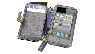 Elan Passport Wallet for iPhone 4 - Platinum Leather Elan Passport Wallet for iPhone 4 - Platinum Leather