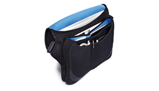 Neoprene Messenger Bag - Graphite Grid / Cornflower Blue Neoprene Messenger Bag - Graphite Grid / Cornflower Blue