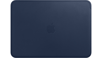 Leather Sleeve for 12-inch MacBook - Midnight Blue