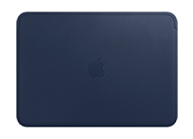 Leather Sleeve for 12-inch MacBook - Midnight Blue