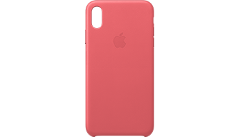 iPhone XS Max Leather Case - Peony Pink iPhone XS Max Leather Case - Peony Pink