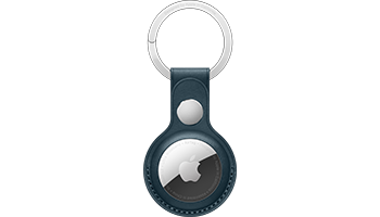 AirTag Leather Key Ring - Baltic Blue AirTag Leather Key Ring - Baltic Blue