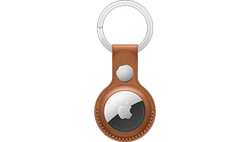 AirTag Leather Key Ring - Saddle Brown AirTag Leather Key Ring - Saddle Brown