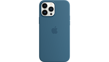 iPhone 13 Pro Max Silicone Case with MagSafe – Blue Jay