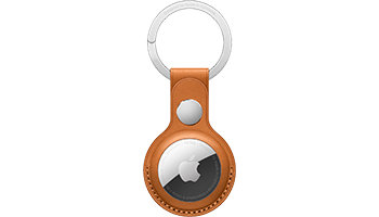 AirTag Leather Key Ring - Golden Brown AirTag Leather Key Ring - Golden Brown