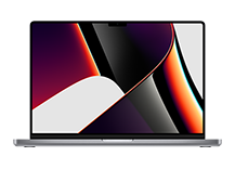 16-inch MacBook Pro/ Apple M1 Pro chip with 10‑core CPU and 16‑core GPU/ 16GB/ 512GB SSD - Space Grey