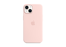 iPhone 14 Silicone Case with MagSafe - Chalk Pink