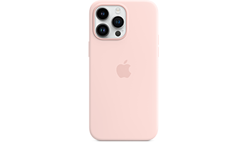iPhone 14 Pro Max Silicone Case with MagSafe - Chalk Pink