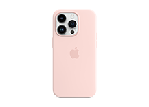iPhone 14 Pro Silicone Case with MagSafe - Chalk Pink