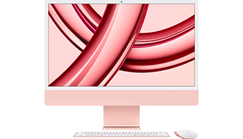 24-inch iMac with Retina 4.5K display/ Apple M3 chip with 8‑core CPU and 10‑core GPU/ 8GB/ 512GB SSD - Pink