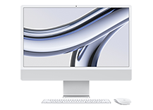 24-inch iMac with Retina 4.5K display/ Apple M3 chip with 8‑core CPU and 8‑core GPU/ 8GB/ 256GB SSD - Silver