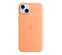 iPhone 15 Plus Silicone Case with MagSafe - Orange Sorbet