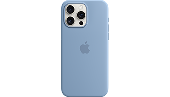 iPhone 15 Pro Max Silicone Case with MagSafe - Winter Blue