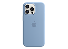 iPhone 15 Pro Max Silicone Case with MagSafe - Winter Blue