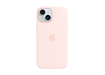 iPhone 15 Silicone Case with MagSafe - Light Pink