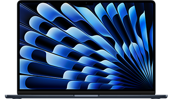 15-inch MacBook Air/ Apple M3 chip with 8-core CPU and 10-core GPU/ 8GB/ 256GB SSD - Midnight