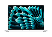 13-inch MacBook Air/ Apple M3 chip with 8-core CPU and 8-core GPU/ 8GB/ 256GB SSD - Silver