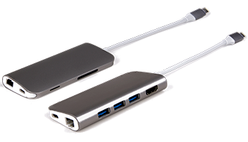 LMP USB-C mini Dock 8-port - Space Grey