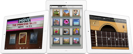 iLife a iWork pro iPad